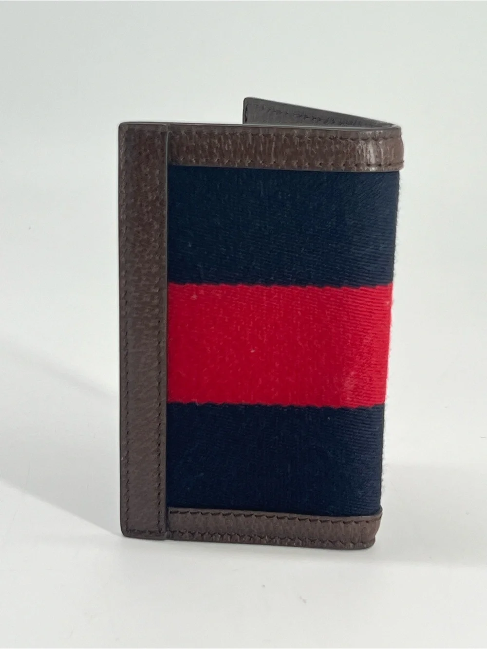 Gucci Ophidia  Card Case Wallet Blue/Red Calfskin - Picture 2 of 5